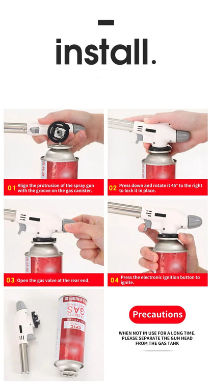 Brûleur à Gaz Butane Portable - Parfait pour le Bbq , le Camping et la Cuisine