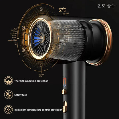 Sèche - Cheveux Haute Performance 2400w avec Fonction Air Froid et Air Chaud - Technologie Ionique