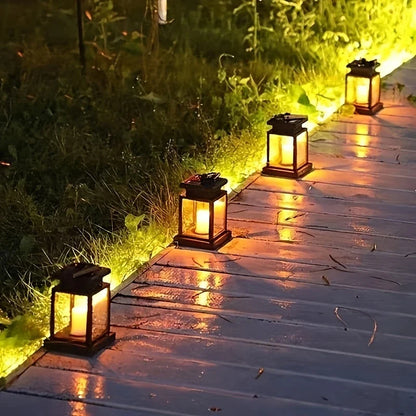 Lanterne Solaire à Led avec Fil Lumineux et Clip de Suspension - Eclairage de Jardin Étanche pour Terrasse et Balcon