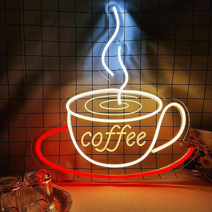 Lampe Murale Néon pour Tasse à Café