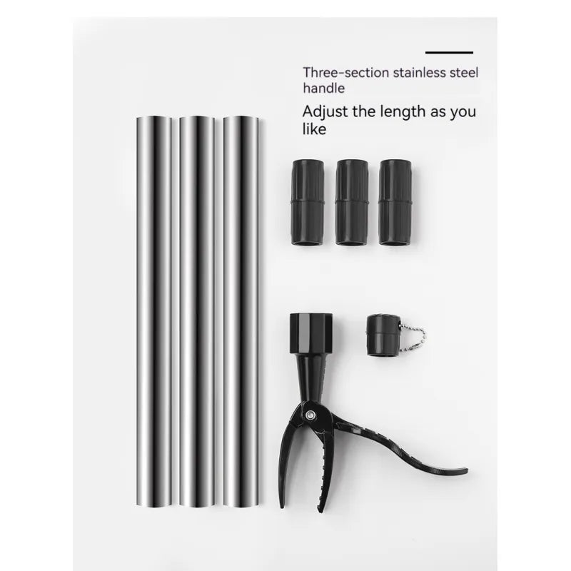 Chasseur de Mauvaises Herbes sans Se Baisser - Extracteur de Racines avec Clip pour Pelle pour le Jardin