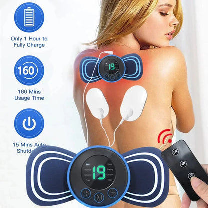 Masseur de Nuque Électrique Portable | avec Pad & Télécommande pour une Détente Ciblée