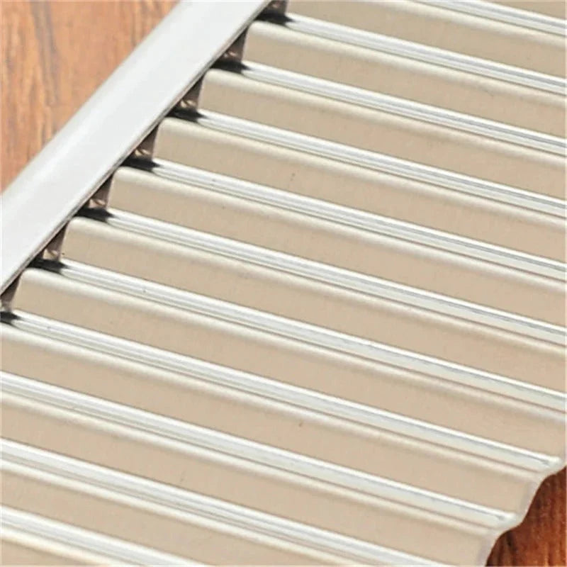 Couteau à Légumes en Acier Inoxydable - Couteau Ondulé pour les Frites et les Légumes