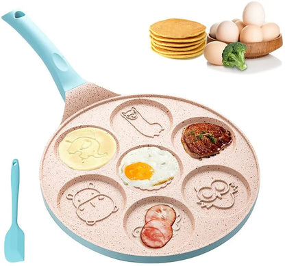 Poêle À Frire Pour Le Petit Déjeuner Des Enfants - Formes Amusantes De Crêpes & Œufs Au Plat
