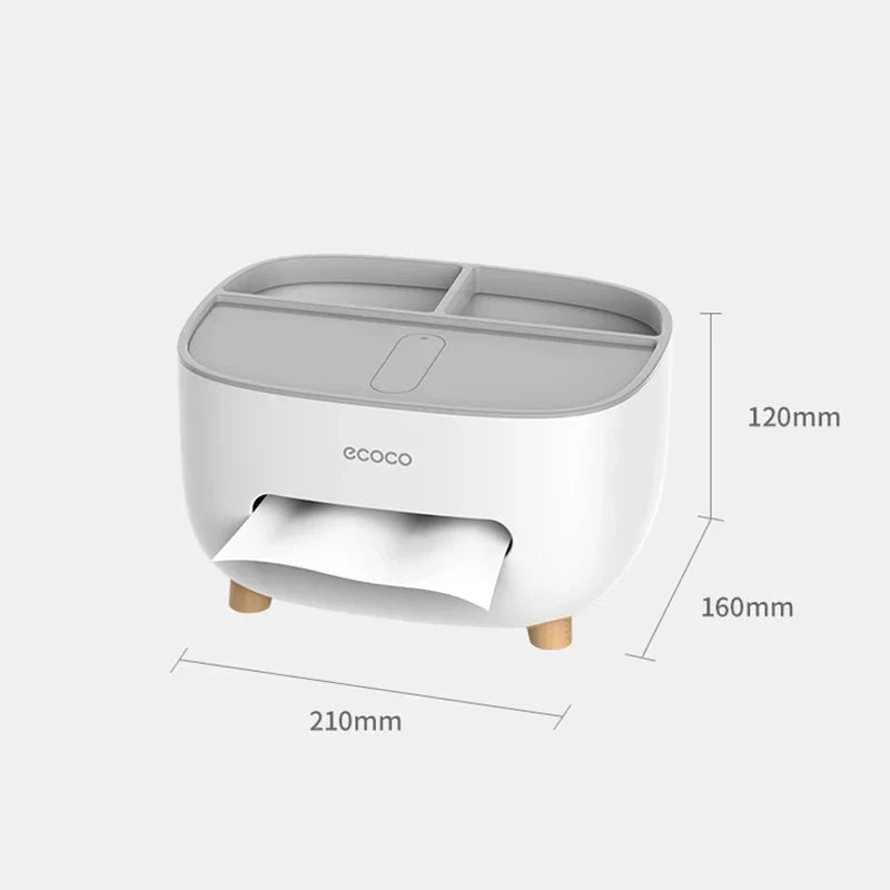 Boîte à Mouchoirs et Organiseur 4en1