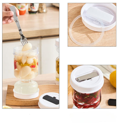 Pot de Conservation Pratique avec Passoire à Eau