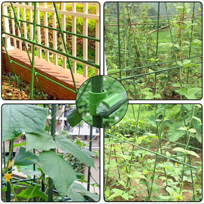 Clip De Support De Plantes Pour Clôtures De Jardin - Support Pratique À Clipser Pour Tuteurs Et Filet