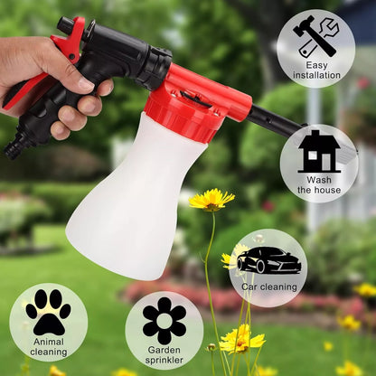 Pulvérisateur de Mousse avec Buse Haute Pression - Pistolet de Nettoyage Efficace pour le Jardin et la Maison