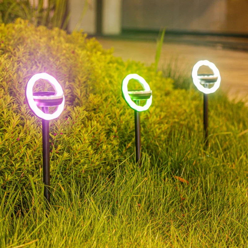 Lampes Solaires de Jardin avec Changement de Couleur - Spots de Sol à Led pour L' Extérieur et le Jardin