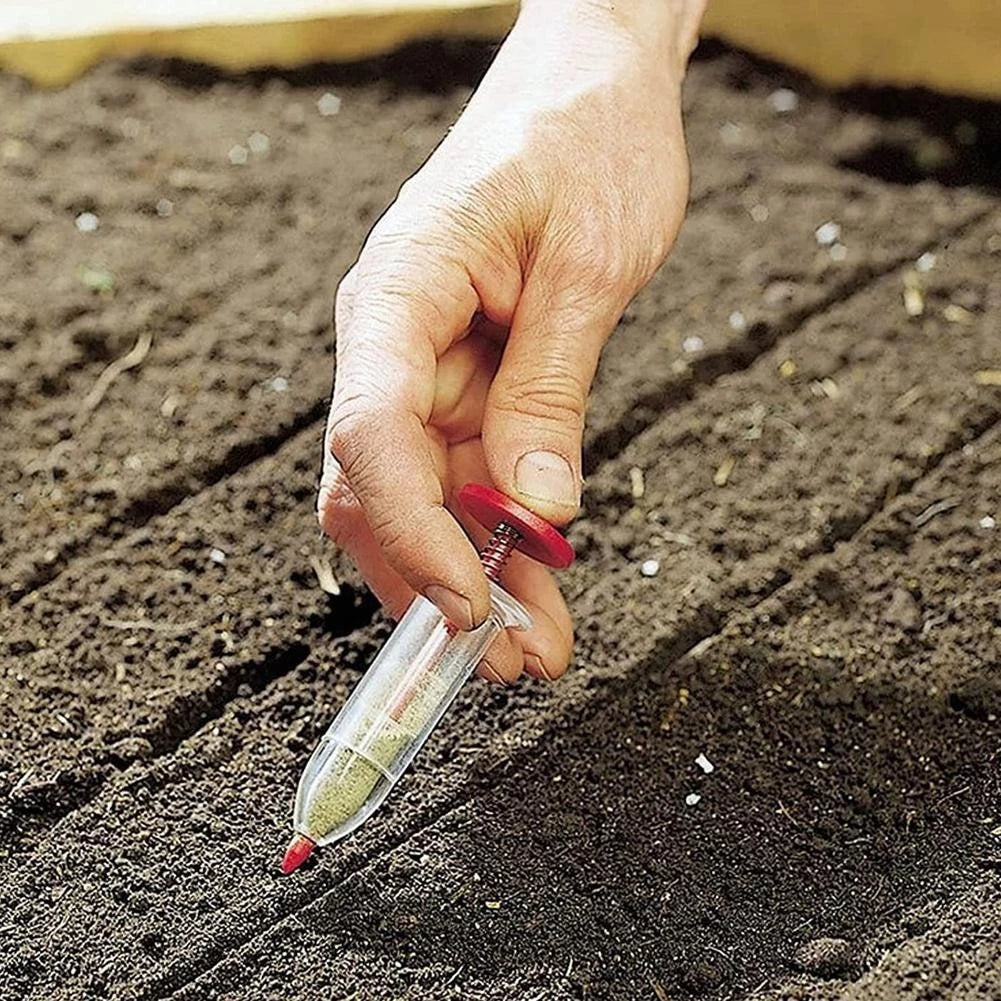 Distributeur de Graines à Aiguilles pour le Jardin - Distributeur Précis de Graines de Plantes pour un Ensemencement Uniforme