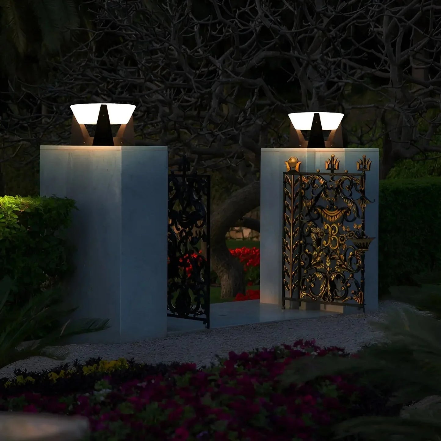 Lampes à Socle à Led Modernes pour L' Extérieur